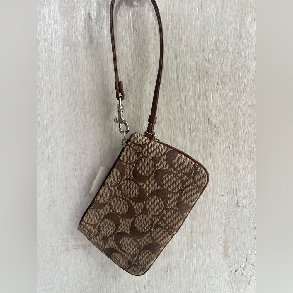COACH Signature Small Coin Wallet - Picture 8 of 9